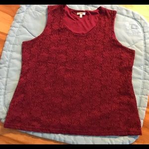 Croft&Barrow lace tank top